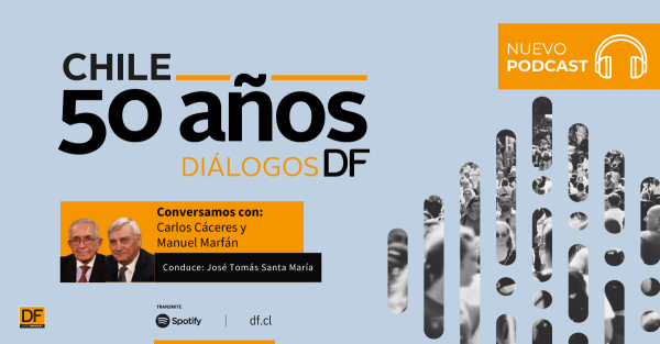<p>🎙️ 50 años DF | El modelo económico en Chile, según Carlos Cáceres y Manuel Marfán</p>