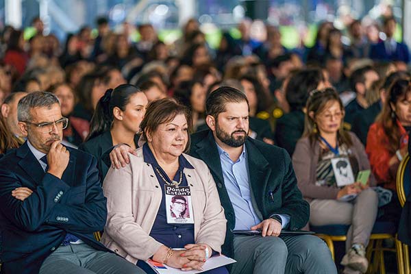 <p>El Presidente Gabriel Boric encabezó el lanzamiento del Plan Nacional de Búsqueda de Verdad y Justicia. Foto: Presidencia</p>