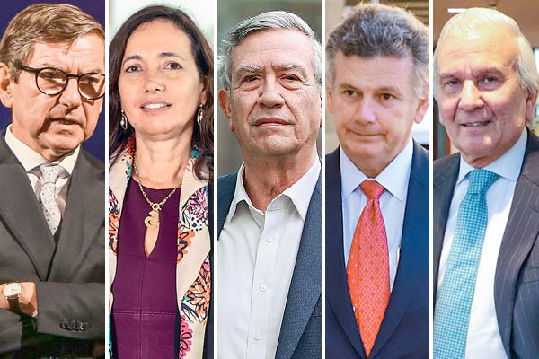 <p>Solange Berstein, presidenta de la CMF. Luis Enrique Yarur, presidente de BCI. Patricio Parodi, ceo de Consorcio Financiero. Renato Peñafiel, presidente de Grupo Security. Fotos: Julio Castro, José Montenegro y Archivo.</p>