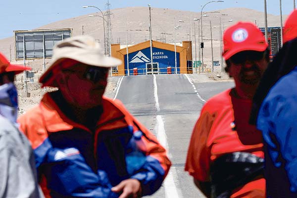 Huelga en Escondida: BHP solicitó mediación para negociación con trabajadores