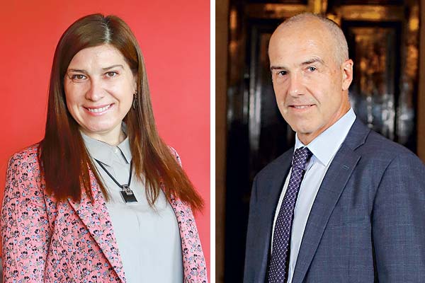 <p>Catherine Tornel es actualmente directora de Banchile AGF y vicepresidenta de Transbank. Beltrán de Ramón es gerente general del Banco Central desde julio de 2021. Fotos: Archivo</p>