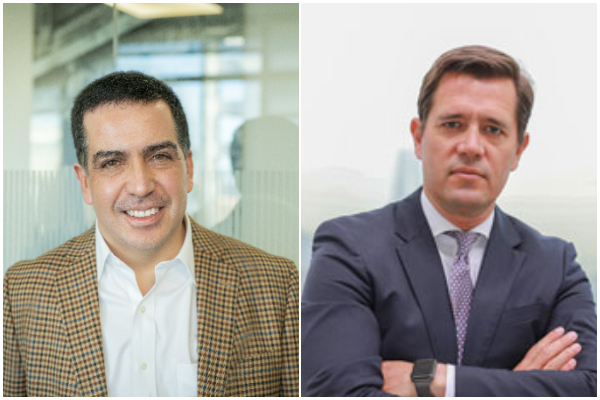 <p>A la izquierda, el gerente general de Grupo Security; y a la derecha, el CEO de SURA Investments, Pablo Sprenger.</p>