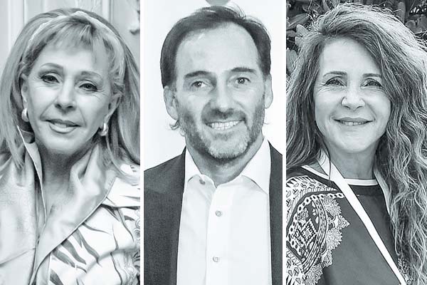 <p>Teresa Solari Falabella fundadora de inversiones Corso. Juan Carlos Cortés Solari Family Office Corvest. Francisca Cortés Solari Family Office Iscor. Foto: Julio Castro y Archivo</p>