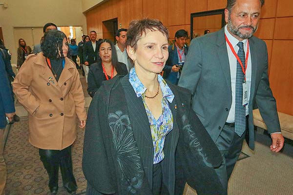 <p>Ministra Tohá en la región del Biobío. Foto: Agencia Uno</p>