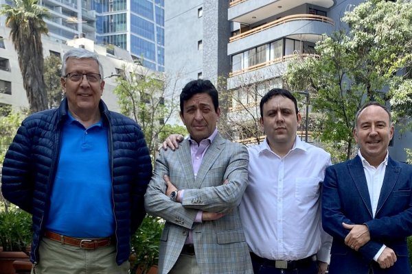 <p>Miguel Ángel Soto, Christian Pinochet, Juan Pino y Cristian Cataldo de Pantteon.</p>