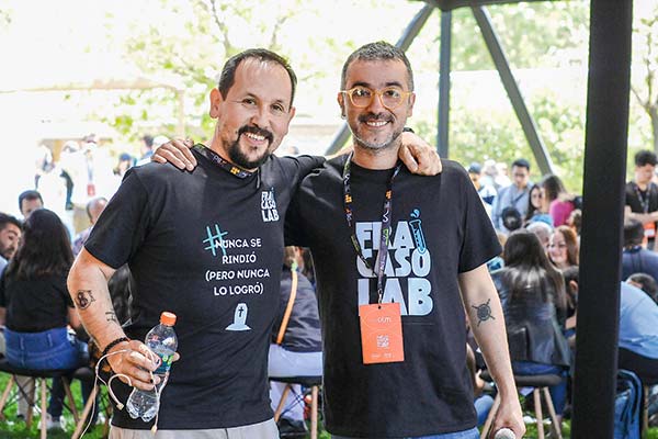 <p>José Cariaga y Francisco Videla, Co Fundadores de Fracaso Lab.</p>