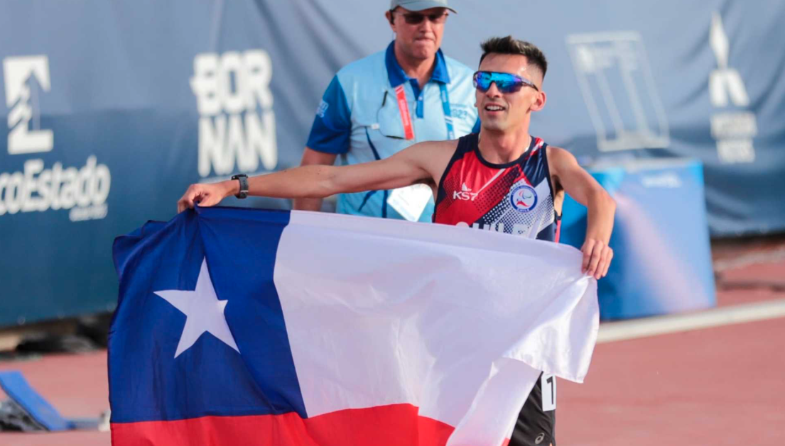 <p>Mauricio Orrego, campeón panamericano de para atletismo. Foto: Santiago 2023</p>
