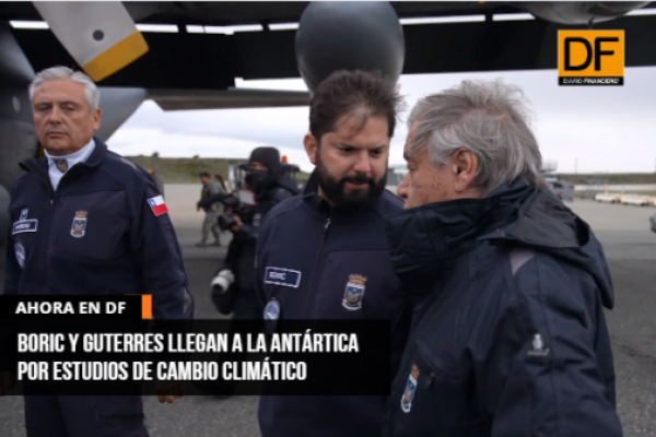 <p>Ahora en DF | Boric y Guterres llegan a la Antártica por estudios de cambio climático</p>