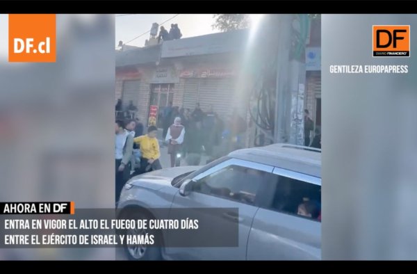 <p>Ahora en DF | Entra en vigor el alto el fuego de cuatro días entre el Ejército de Israel y Hamás</p>