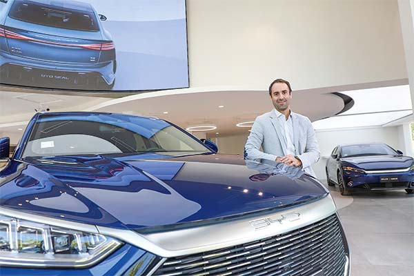 <p>El country manager de BYD Autos, Cristián Garcés. Foto: Julio Castro</p>
