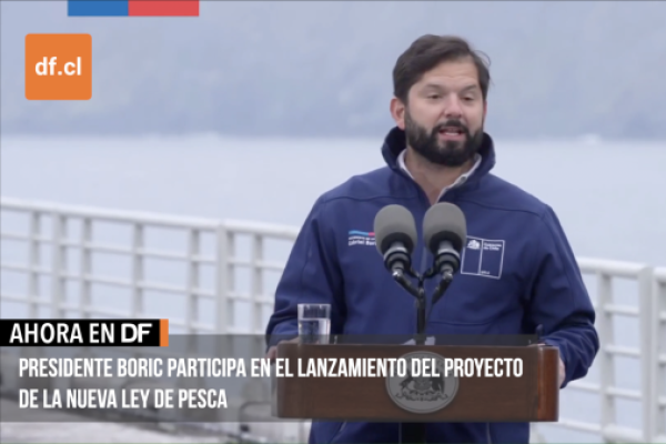 <p>Ahora en DF | Boric sobre el proyecto de la nueva Ley de Pesca: "Necesitamos una ley que asegure la sostenibilidad de los recursos"</p>