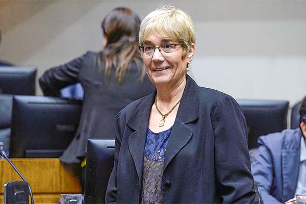<p>Luz Ebensperger, presidenta de la comisión de Constitución de la cámara alta. Foto: Agencia Uno</p>