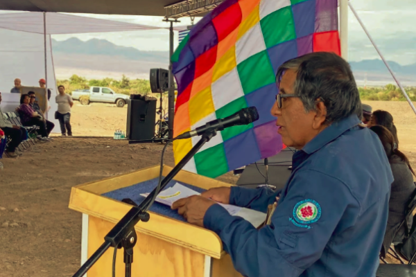 <p>Presidente del Consejo de Pueblos Atacameños, Wladimir Reyes. </p>
