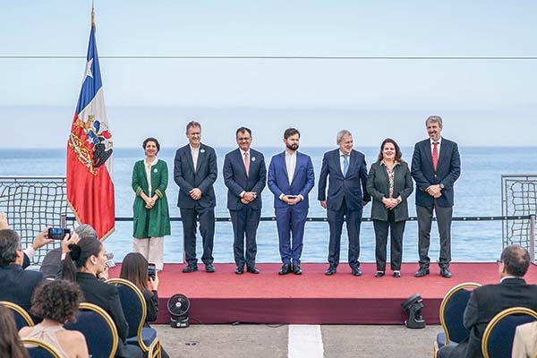 <p>La presentación del proyecto Cable Humboldt se llevó a cabo en Valparaíso, región en la que se instaló el primer cable en 2019. Foto: Presidencia</p>