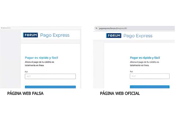 <p>Forum detecta página web fraudulenta para pagos de sus clientes</p>