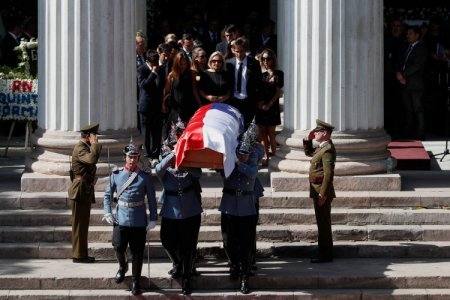 ExPresidente chileno Sebastián Piñera recibe funeral de Estado tras masivo velorio
