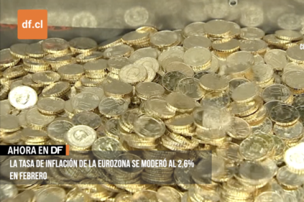 <p>Ahora en DF | La tasa de inflación de la eurozona se moderó al 2,6% en febrero</p>