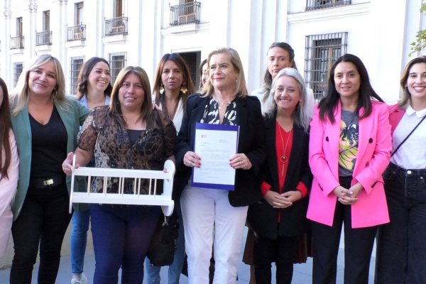 <p>Dirigentas de la UDI llegan hasta La Moneda a pedir urgencia para el proyecto de Sala Cuna Universal</p>