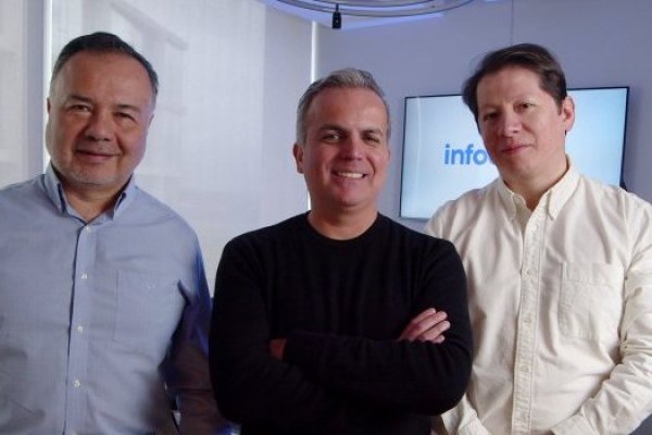 <p>Guillermo Sáez, David Lastra y Leonardo Mazzella, cofundadores de Infocheck.</p>