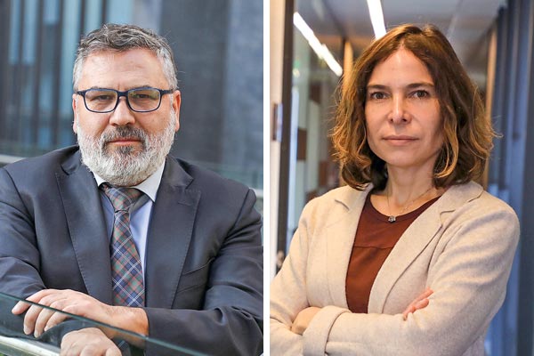 <p>Claudio Ramírez  y Ana María Morales de la Fiscalía Nacional.</p>