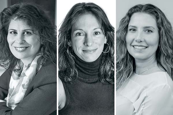 <p>Nicole Nehme, socia de FerradaNehme. Lorena Pavic, socia de Carey. Carla Bordoli, Bordoli Doren Abogados.</p>