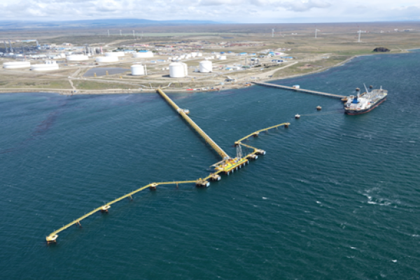 <p>Complejo industrial de Cabo Negro, donde Enap levantará su primera planta de hidrógeno verde.</p>