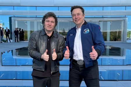 Esperado encuentro: Presidente argentino Javier Milei se reunió con Elon Musk en la planta de Tesla en Texas