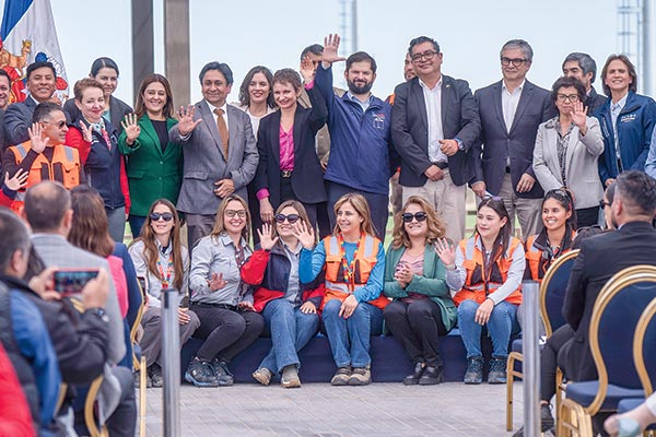 <p>El Presidente Gabriel Boric encabezó la celebración del inicio de pagos a municipios por la ley de royalty minero. Foto: Presidencia</p>
