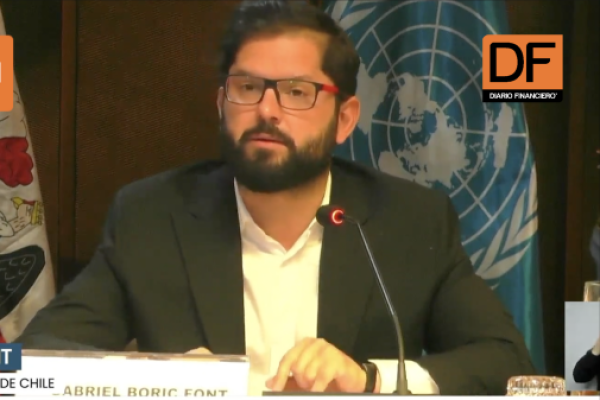 <p>Ahora en DF | Boric considera que acuerdo de Escazú es una “oportunidad” que permite robustecer la democracia</p>