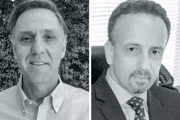 <p>Marcelo Torres, exgerente general de Indura. Sergio Novelli, exgerente general de Linde.</p>