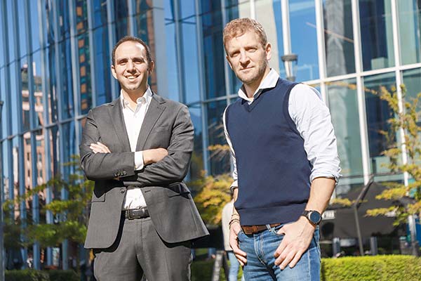 <p>Esteban Ruiz junto a Mariano Werner, ambos representantes de Altech. Foto: Julio Castro</p>