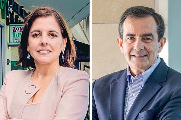<p>Bárbara Silva, fundadora de Her Global Impact y cochair de la submesa de Industria y Desarrollo de IA del Senado. Hernán Orellana, director de empresas e integrante de la submesa Industria y Desarrollo de IA del Senado.</p>
