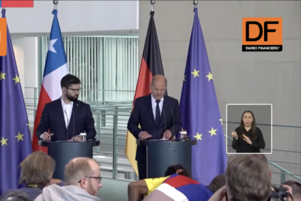 <p>Ahora en DF | Canciller de Alemania destaca “una colaboración más estrecha” con Chile para la explotación de litio</p>