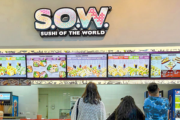 Empresa que opera 11 locales de sushi en centros comerciales pide su reorganización para evitar la quiebra