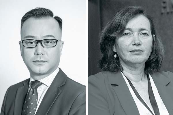 <p>Frank ha CEO de Tianqi Lithium y Solange Berstein, presidenta de la CMF. Foto: Julio Castro y Archivo</p>