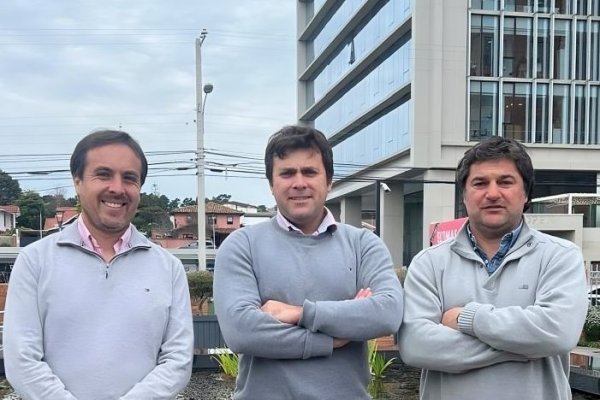<p>Los socios fundadores de Fractio, Roberto Lindermann, Pedro Ausset y Felipe Urenda.</p>