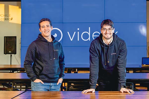 <p>Los cofundadores de Videsk, Matías López y Andrés Leiva.</p>