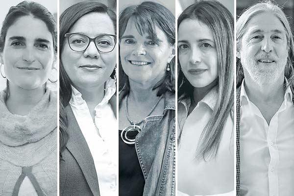 <p>María José Zaldívar representante senador Galilea en la Mesa Técnica. Paula Benavides representante senador PS, Gastón Saavedra. Cecilia Cifuentes representante senador UDI Iván Moreira en la instancia. Soledad Hormazábal representante senador Evópoli Luciano Cruz-Coke. Juan Pablo Letelier representante senador socialista Gastón Saavedra. Fotos: Jonathan Duran Y Julio Castro</p>
