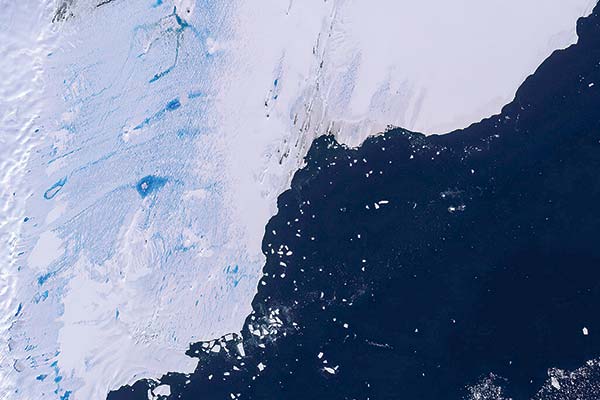 Con IA logran mapear una mayor superficie del hielo antártico susceptible a colapsos
