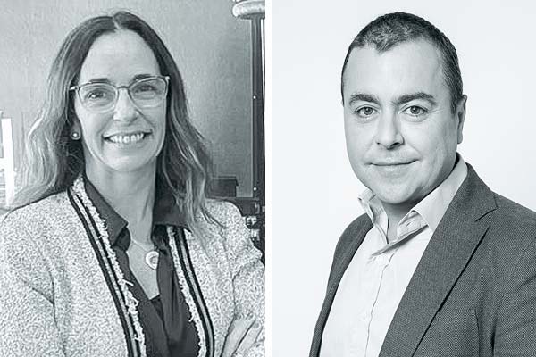 <p>Natalia Apolo, branch manager de Andes Integración Logística Uruguay. Cristóbal Huidobro, CEO de Andes Integración Logística.</p>