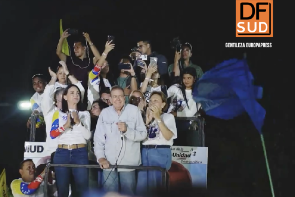 <p>Ahora en DF SUD | Nicolás Maduro y Edmundo González cierran sus campañas presidenciales en Venezuela</p>