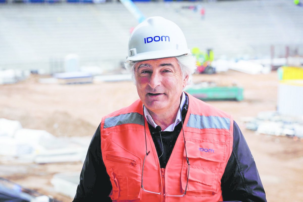 <p>Los trabajos del Estadio UC "van en algo más del 70%”, según el arquitecto César Azcárate</p>