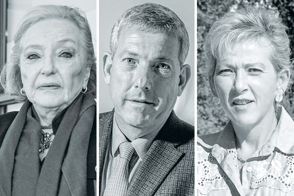 <p>Liliana Solari, accionista de Falabella, presidenta honoraria de Bethia. Carlos Heller, presidente de Bethia. Andrea Heller, vicepresidenta de Bethia, Fotos: Verónica Ortíz y Archivo</p>