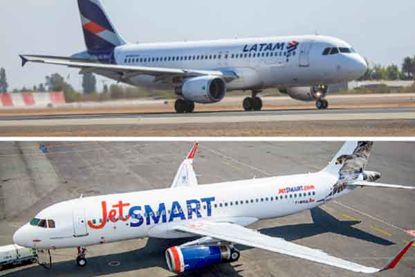 <p>El cara a cara de Jetsmart y Latam en el TDLC por la ajudicación de rutas Santiago-Lima</p>