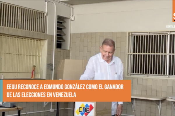 <p>Ahora en DF SUD | EEUU reconoce a Edmundo González como el ganador de las elecciones en Venezuela</p>