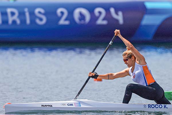 Chile clasifica a la semifinal de canoa individual femenina en París 2024