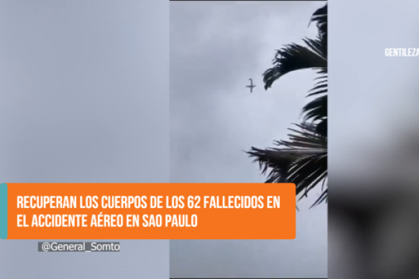 <p>Ahora en DF SUD | Recuperan los cuerpos de los 62 fallecidos en el accidente aéreo en Sao Paulo</p>