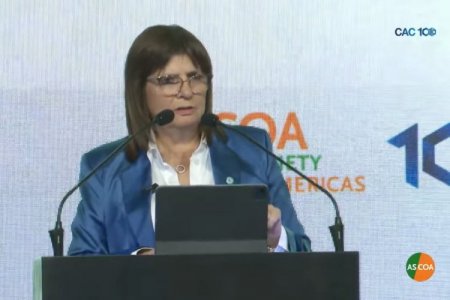 Bullrich destaca avances en seguridad y lanza invitación: "No tengan miedo; aquellos que quieran venir a invertir sepan que en la Argentina tienen posibilidades"