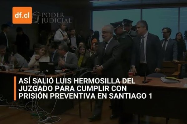 <p>Ahora en DF | Caso Audios: así salió Luis Hermosilla del Juzgado para cumplir con prisión preventiva en Santiago 1</p>