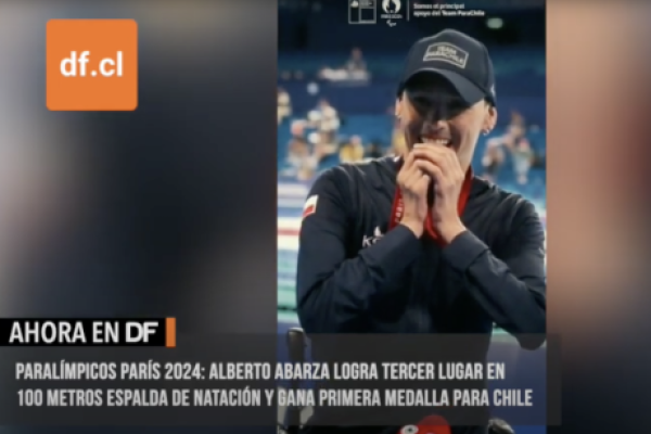 Ahora en DF | Alberto Abarza logra tercer lugar en natación y le da la primera medalla a Chile en los Paralímpicos